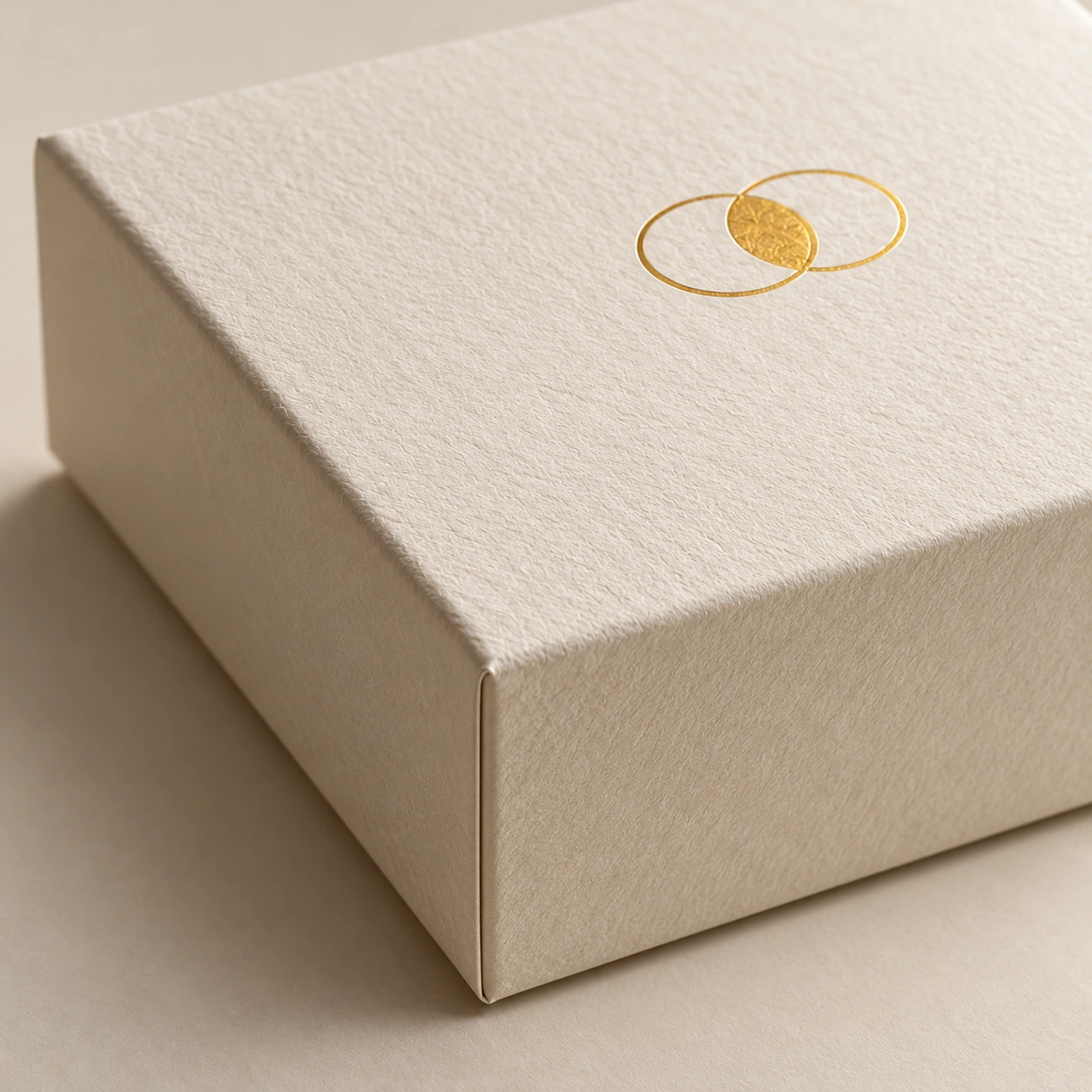 AI-generated foil stamping concept, close detail view.